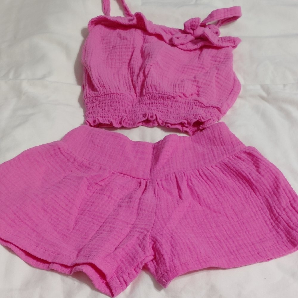 Bonnie Jean Vibrant Pink Ensemble